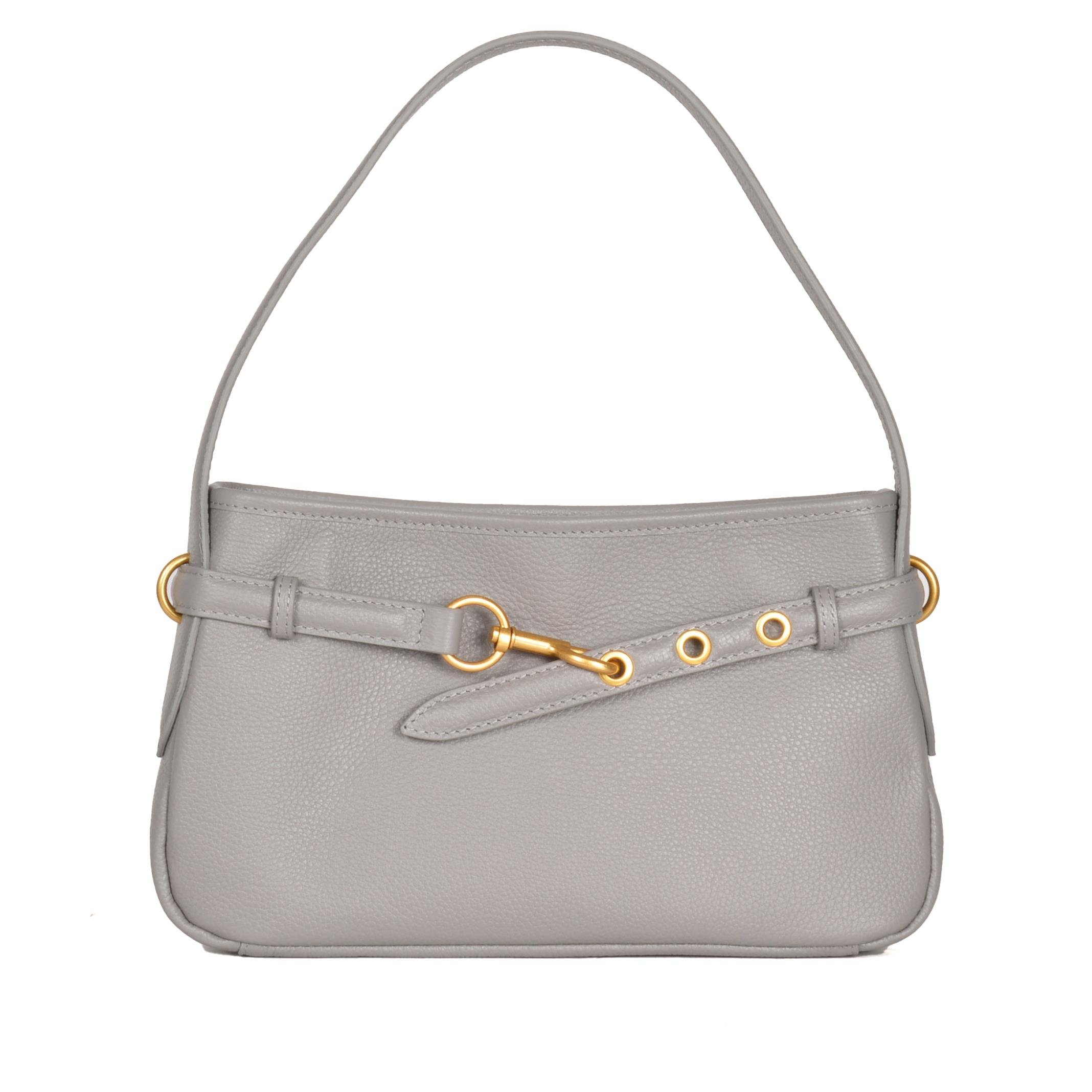 Kadın Hakiki Deri Kayış Detaylı Çanta