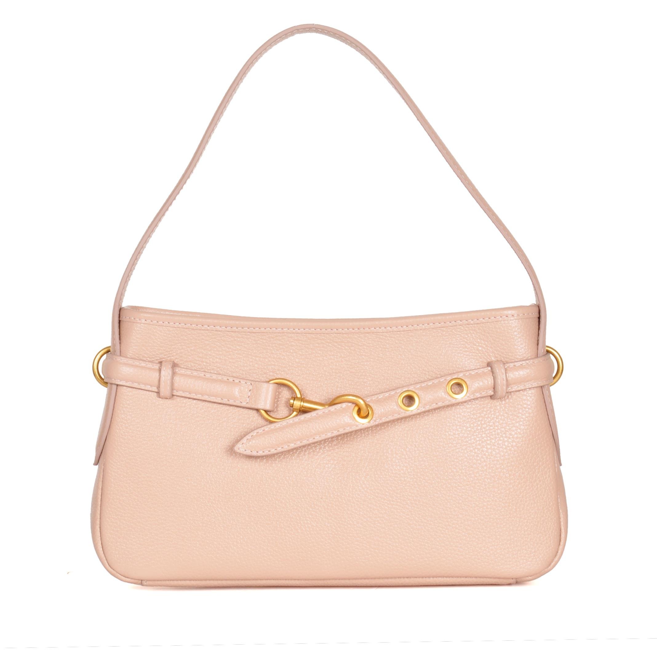 Kadın Hakiki Deri Kayış Detaylı Çanta