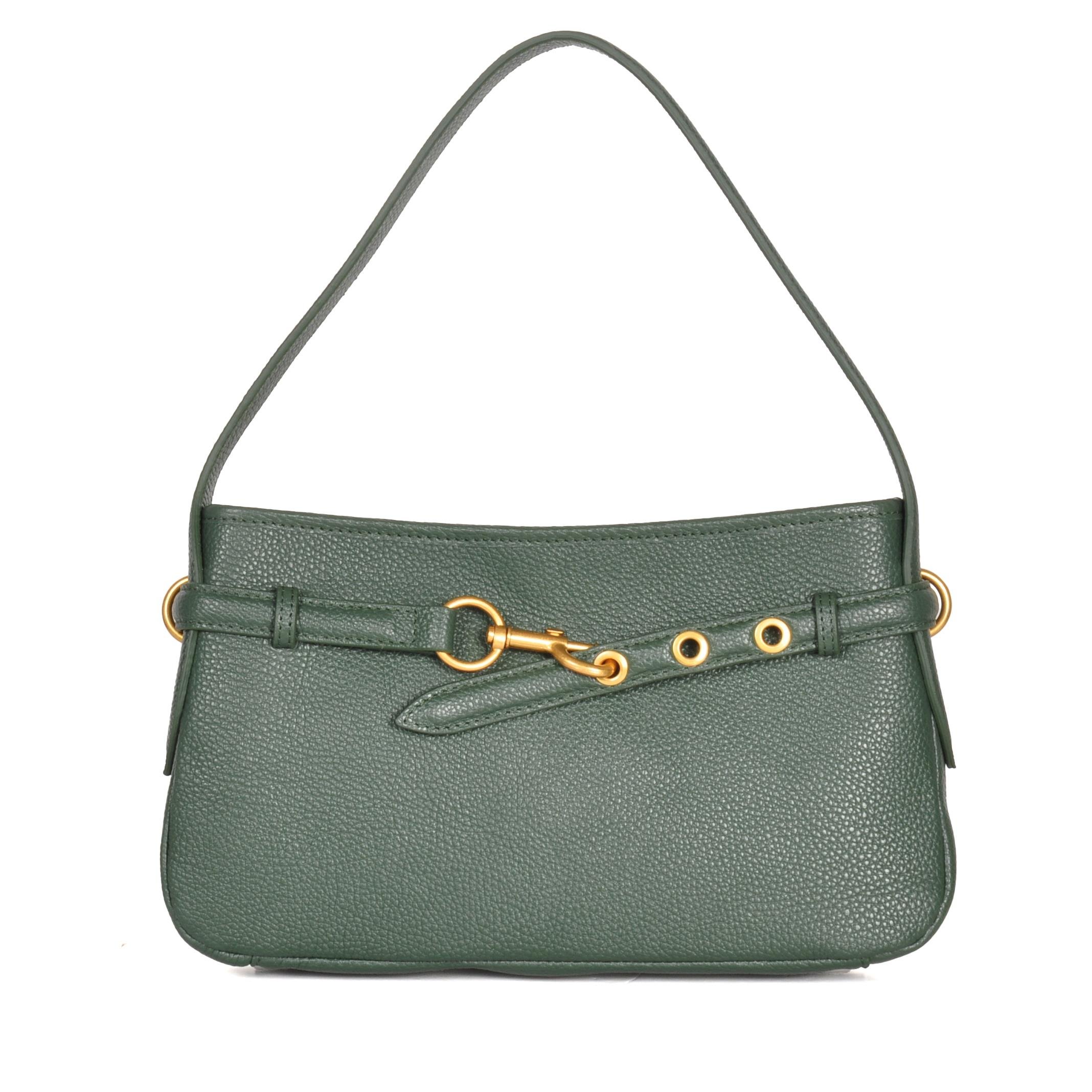 Kadın Hakiki Deri Kayış Detaylı Çanta