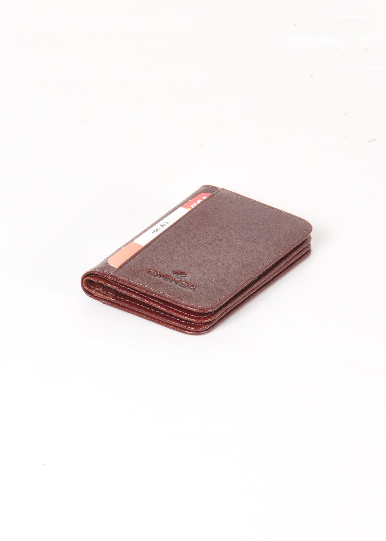Kadın Bordo Hakiki Deri Kartlık