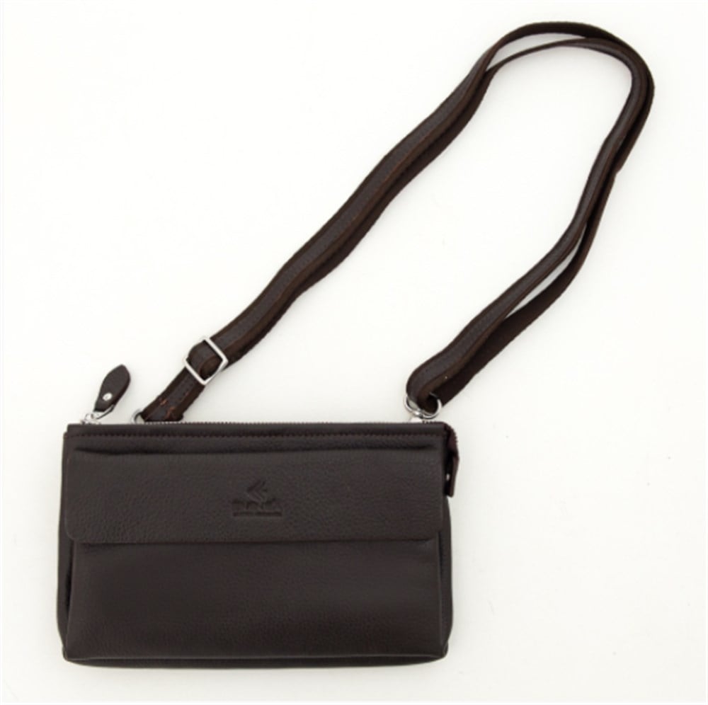 Kahverengi Deri Debriyaj Cüzdan, Çanta