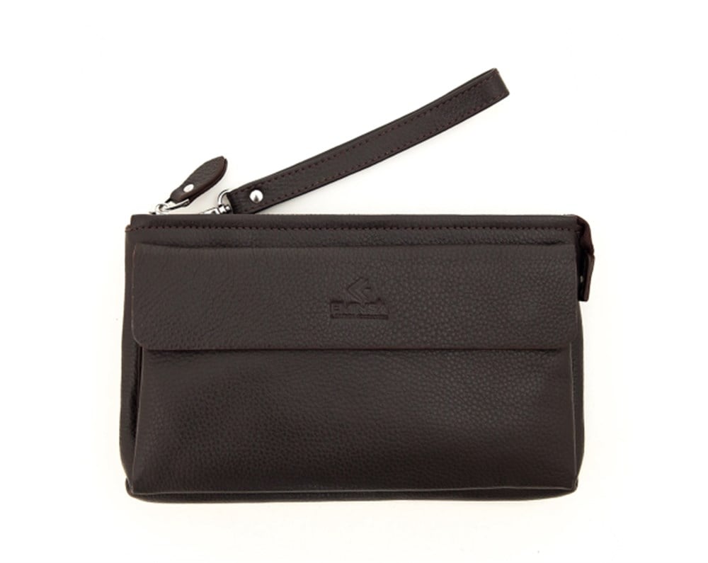 Kahverengi Deri Debriyaj Cüzdan, Çanta