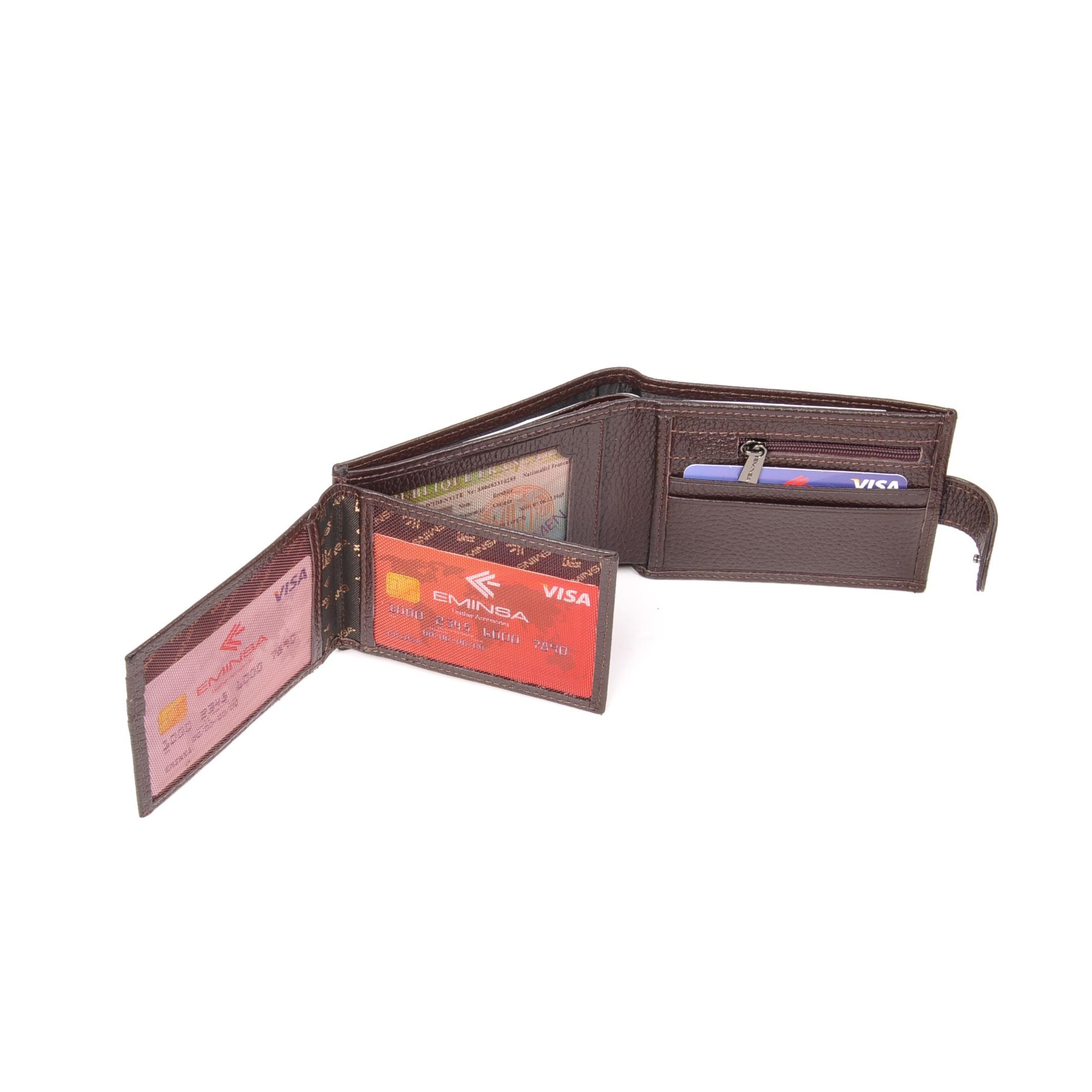 Kahverengi Hakiki Deri Erkek Cüzdanı 1017