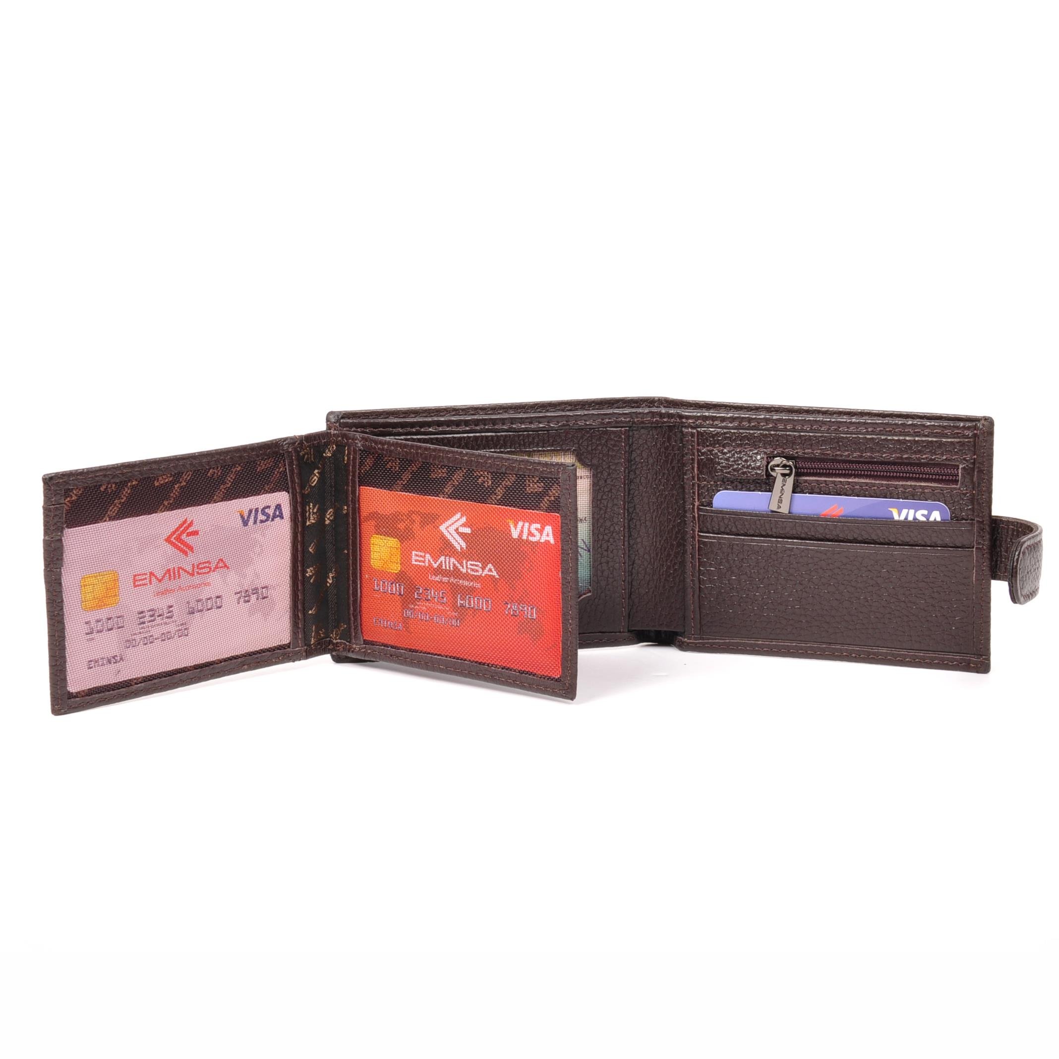Kahverengi Hakiki Deri Erkek Cüzdanı 1017