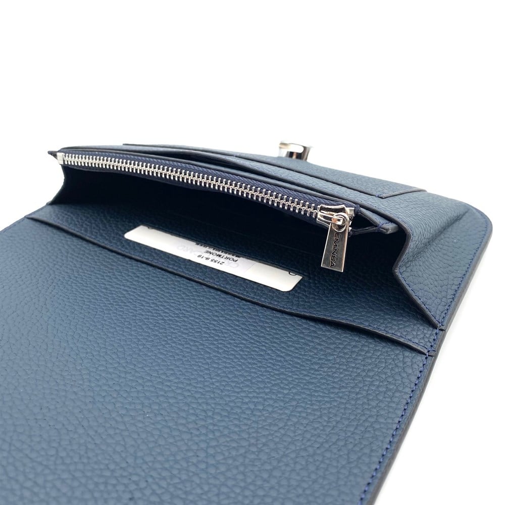 Lacivert Deri Kadın Portmone