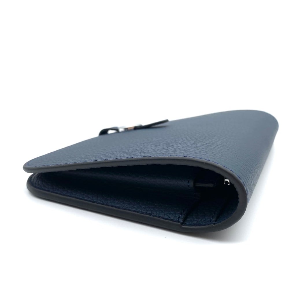 Lacivert Deri Kadın Portmone