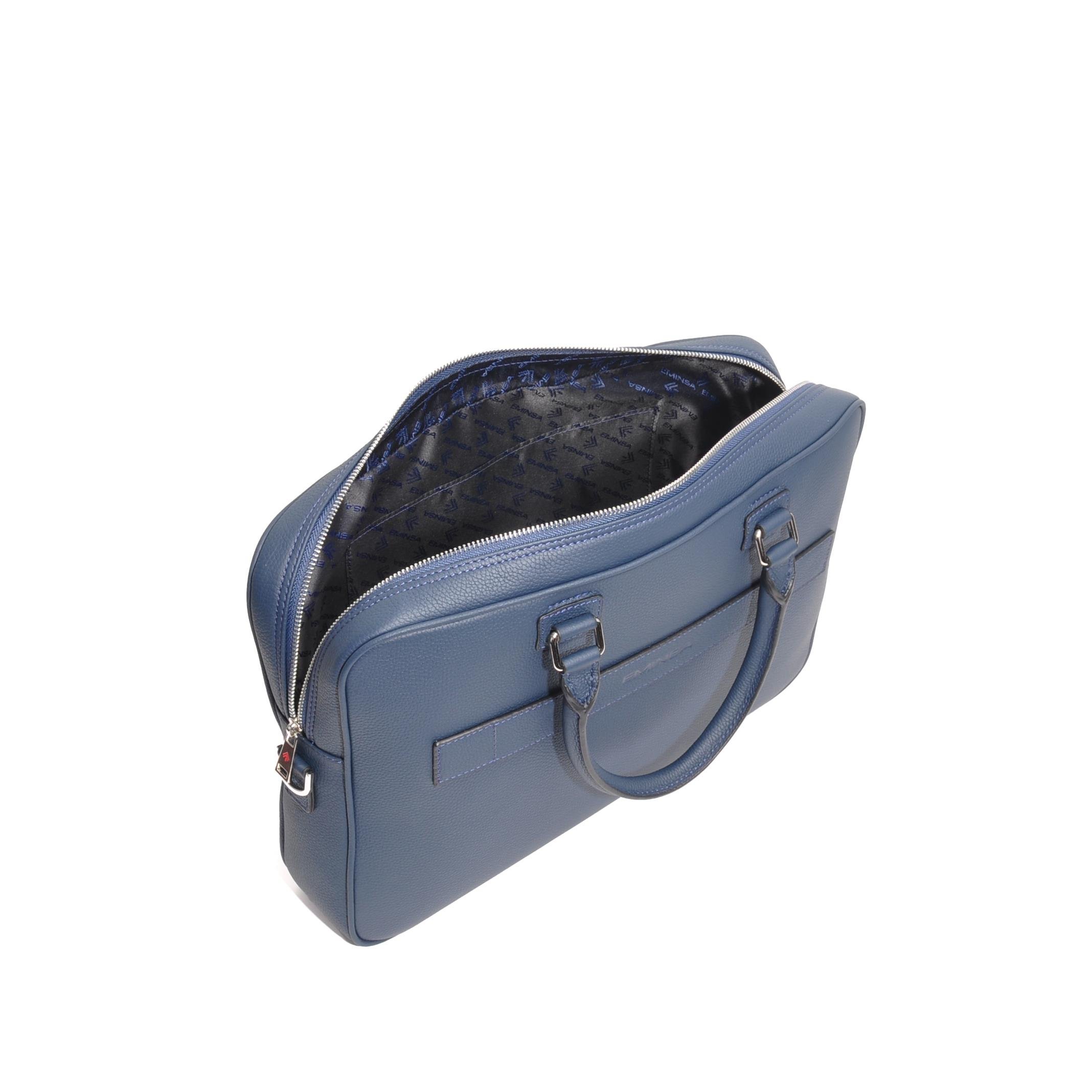 Lacivert Hakiki Deri Evrak Çantası