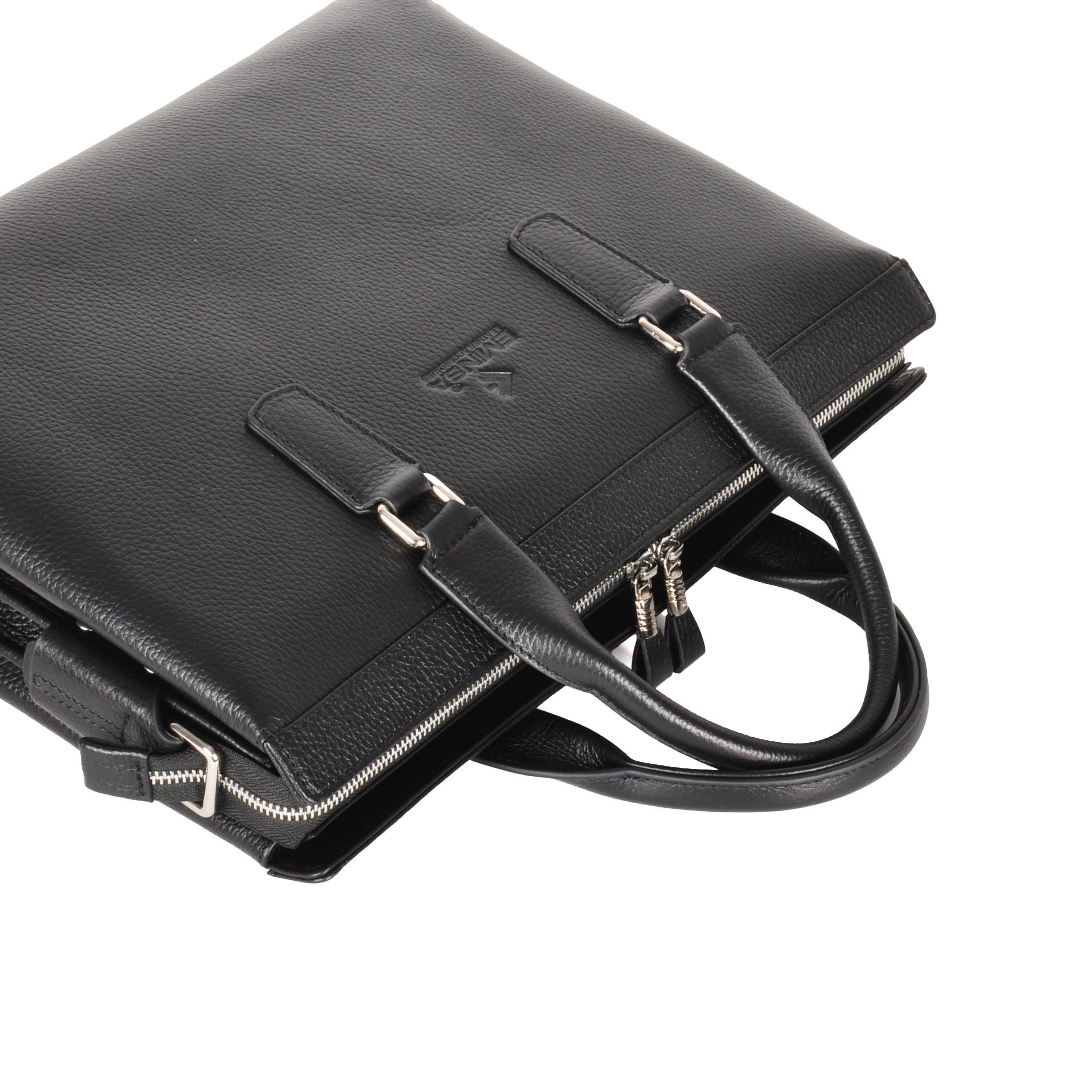 Siyah Deri Evrak Çantası