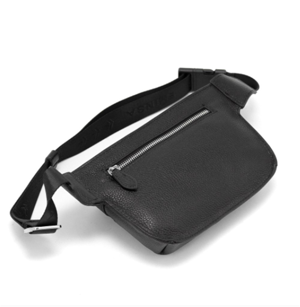 Siyah Deri Çapraz Omuz Çantası