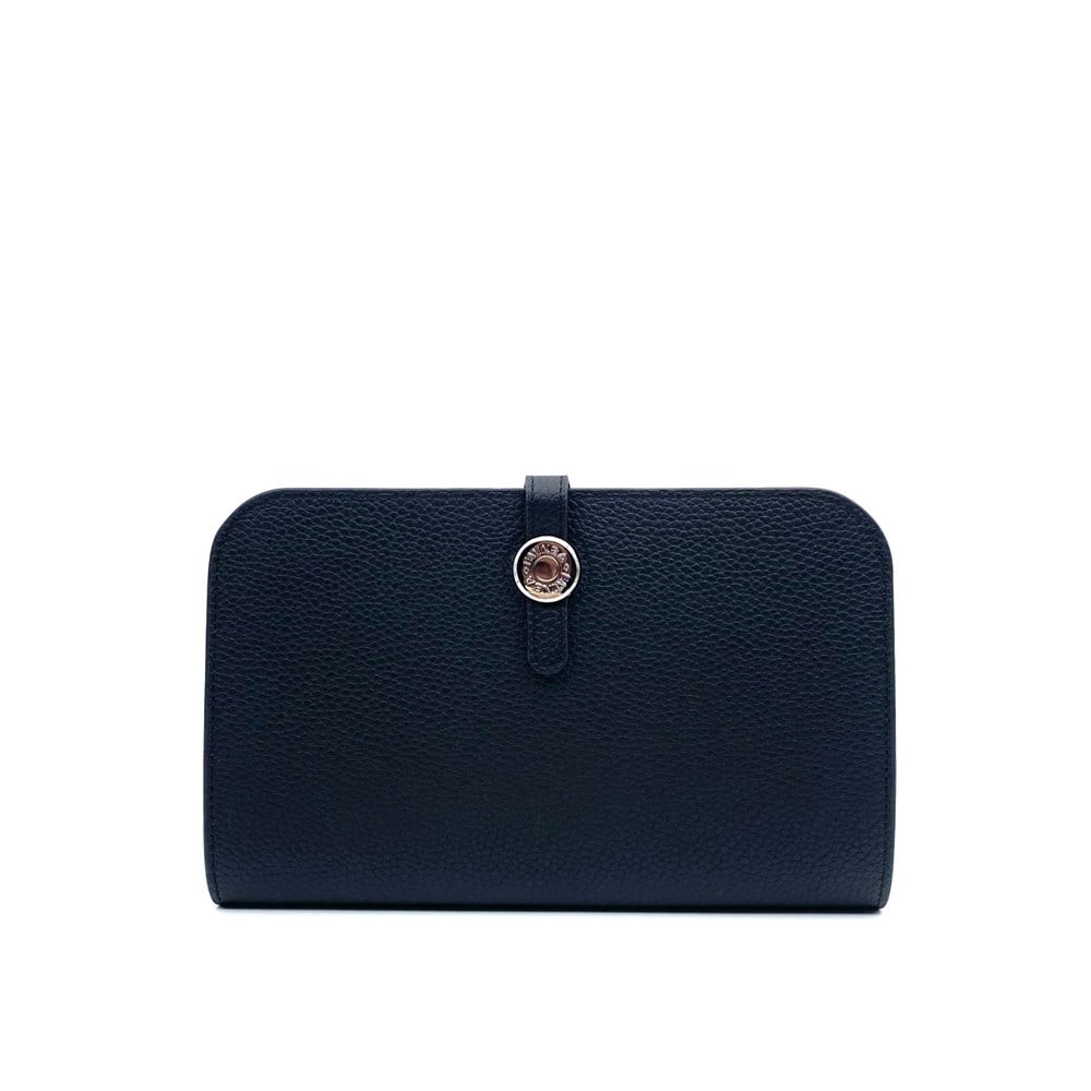 Siyah Deri Kadın Portmone