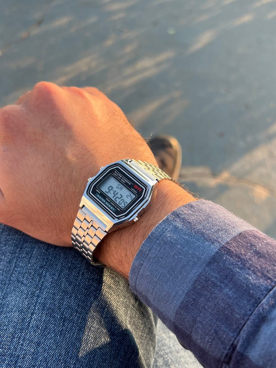 Retro Gümüş Saat