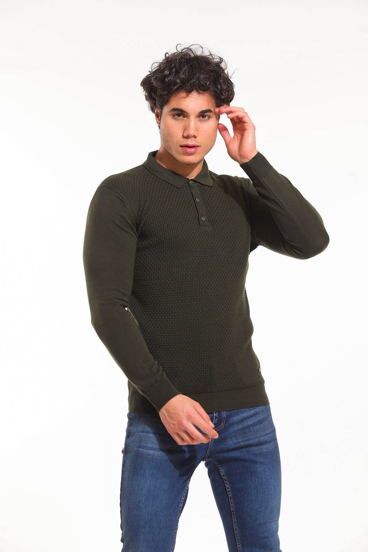 Polo Yaka Kazak Haki (5065)