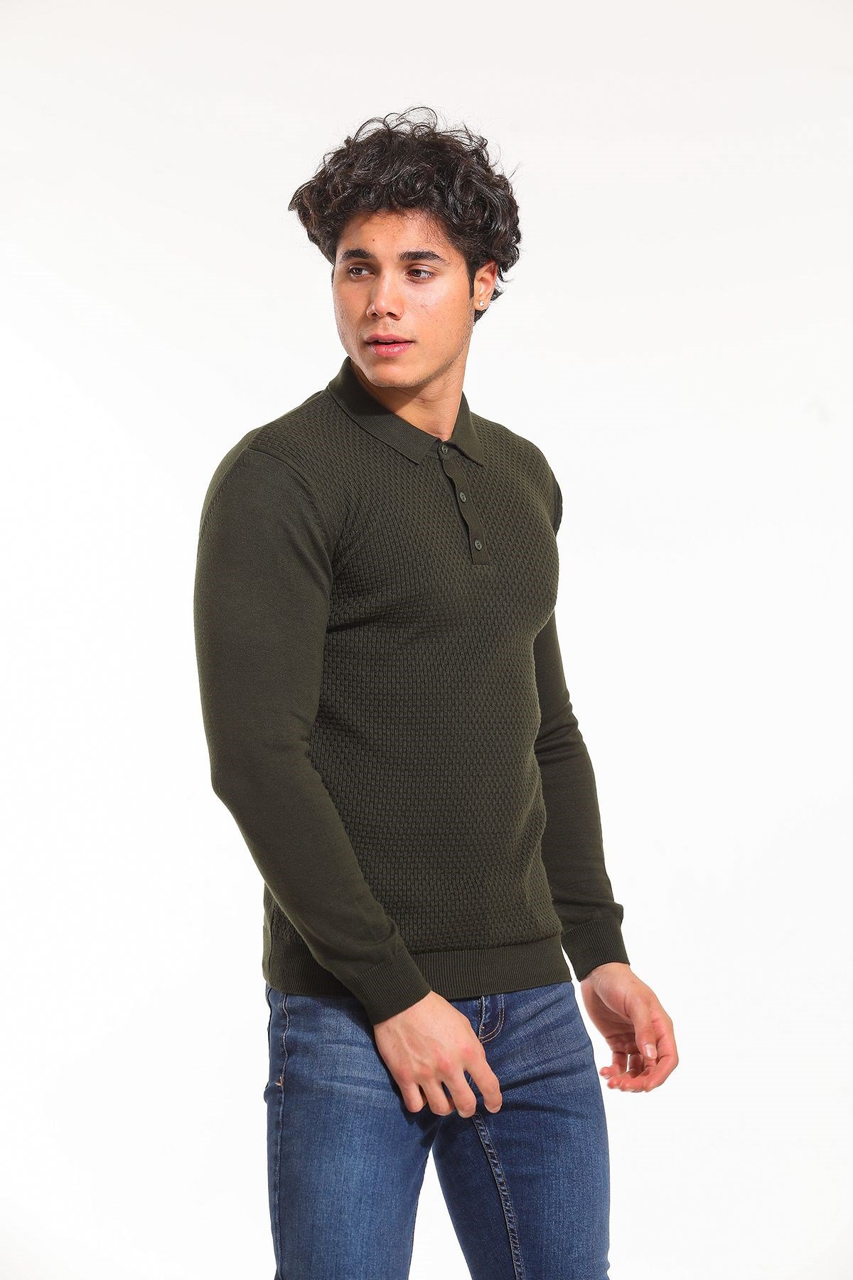 Polo Yaka Kazak Haki (5065)