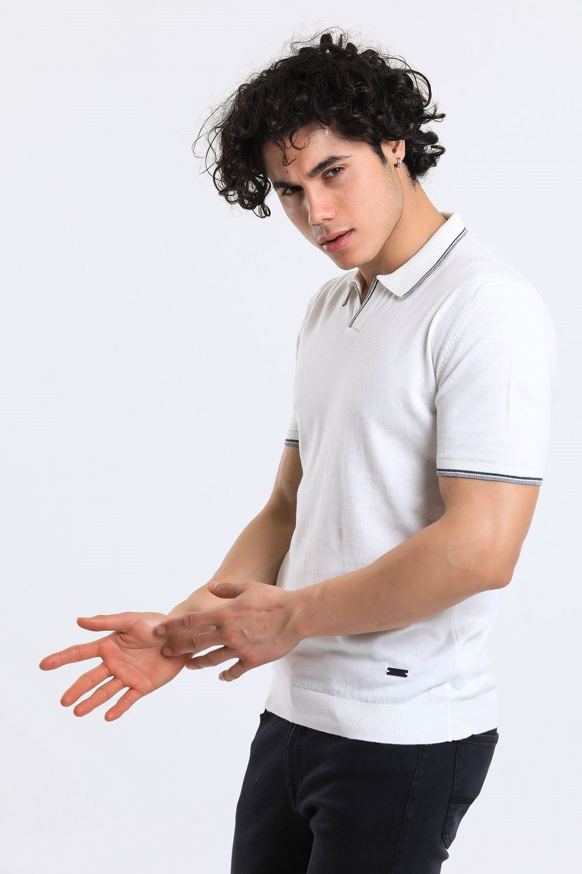 Soylu Trend  I soylutrend.comT-SHİRTSoylu Trend2001BEYAZErkek Polo Yaka Triko T-Shirt Pamuklu Beyaz (2001)