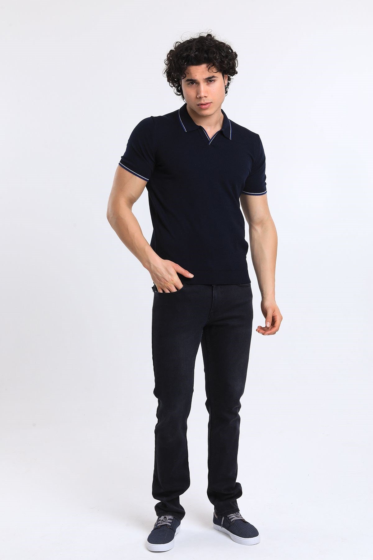 Soylu Trend  I soylutrend.comT-SHİRTSoylu Trend2001LACİVERTErkek Polo Yaka Triko T-Shirt Pamuklu Lacivert (2001)