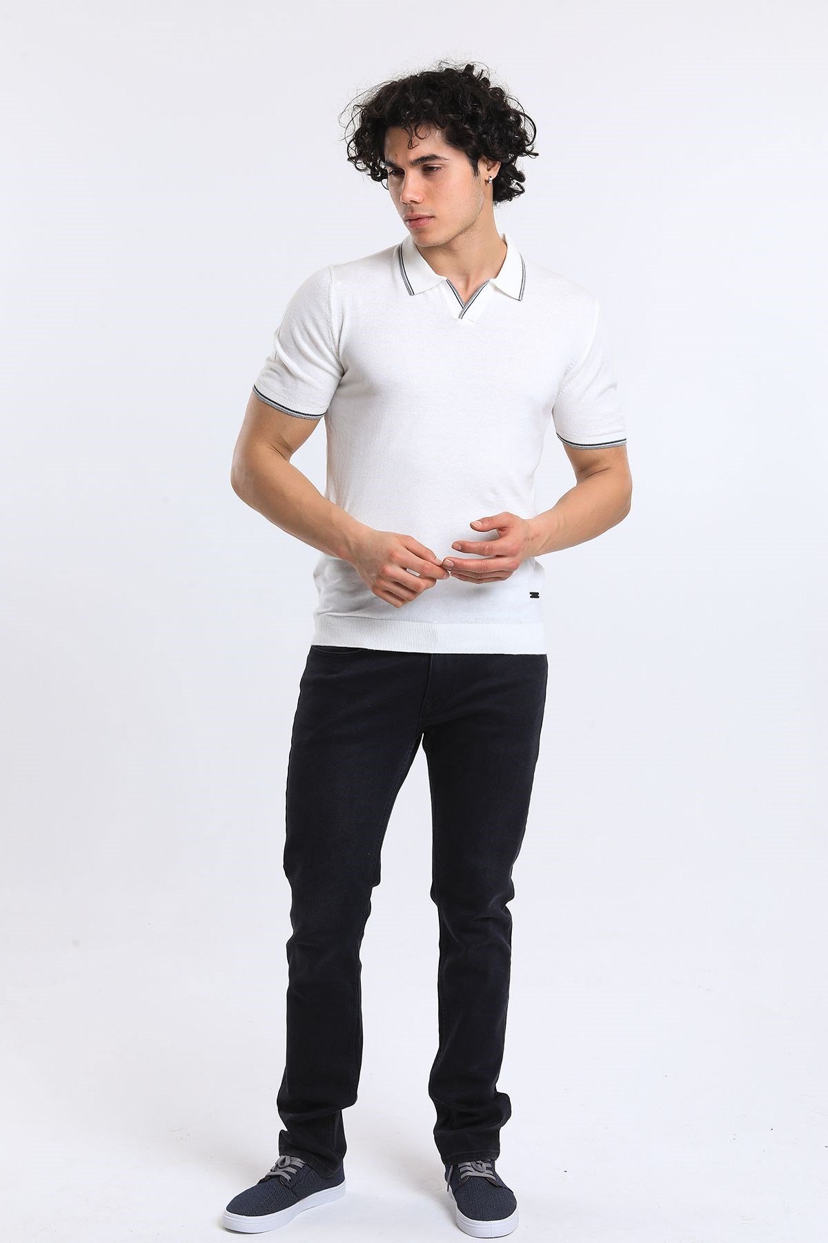Soylu Trend  I soylutrend.comT-SHİRTSoylu Trend2001BEYAZErkek Polo Yaka Triko T-Shirt Pamuklu Beyaz (2001)