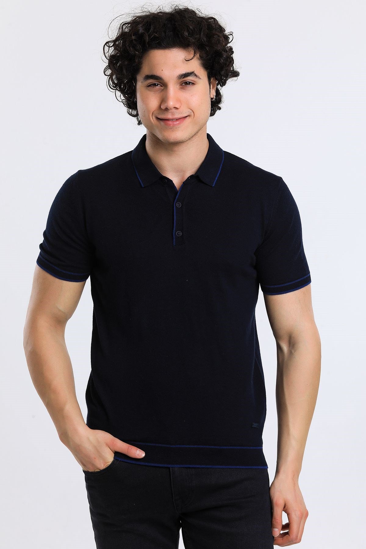 Soylu Trend  I soylutrend.comT-SHİRTSoylu Trend2002LACİVERTErkek Polo Yaka Triko T-Shirt Pamuklu Lacivert (2002)