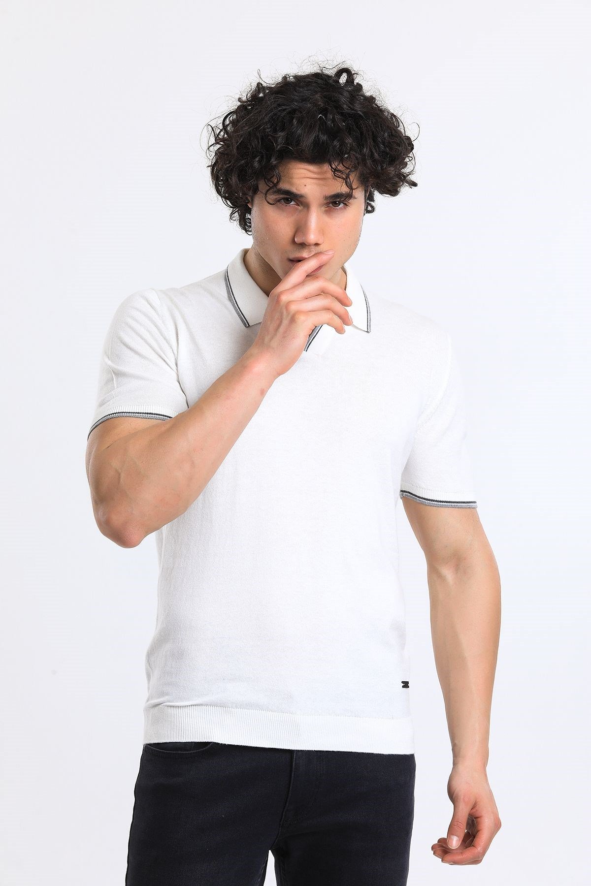 Soylu Trend  I soylutrend.comT-SHİRTSoylu Trend2001BEYAZErkek Polo Yaka Triko T-Shirt Pamuklu Beyaz (2001)