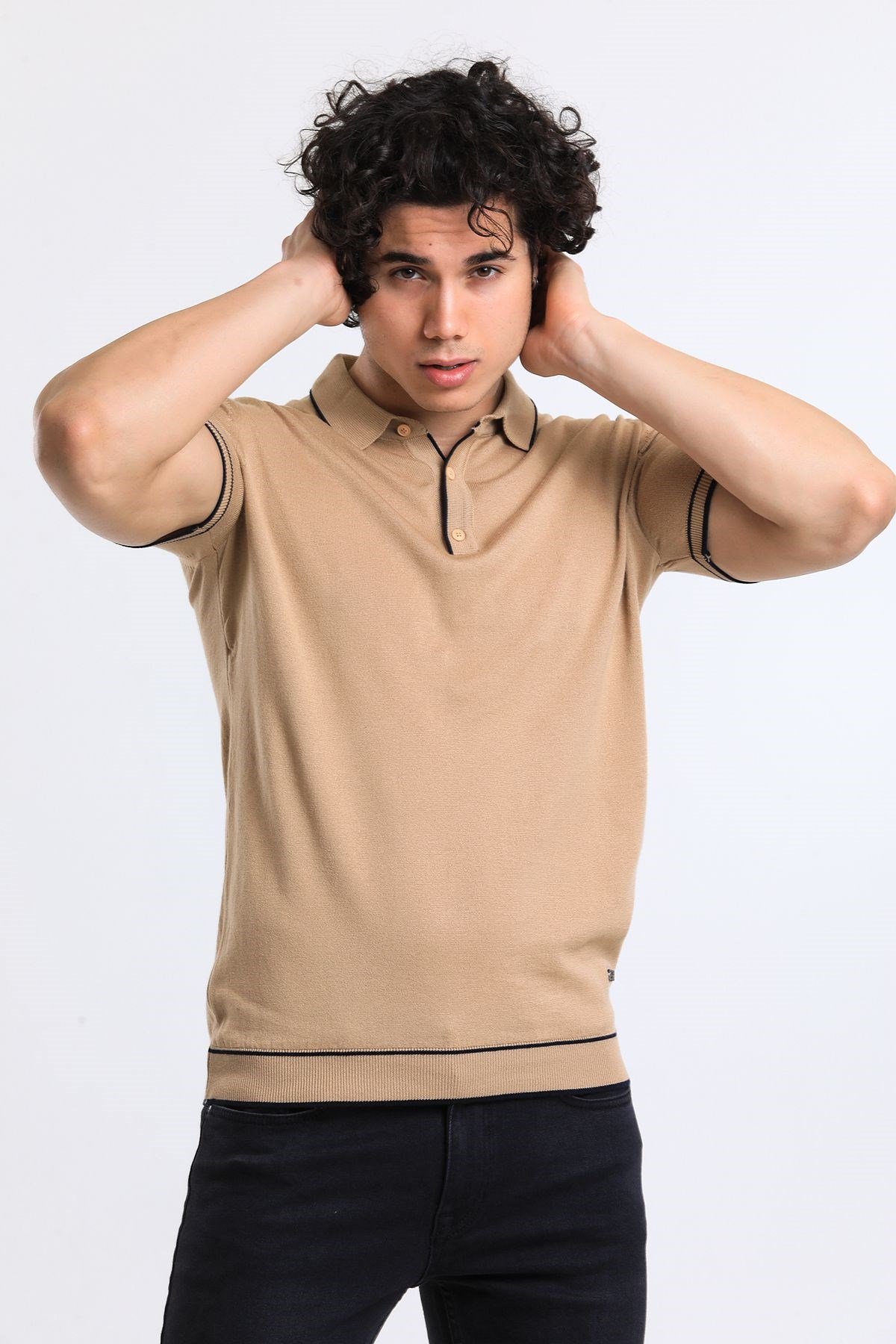Soylu Trend  I soylutrend.comT-SHİRTSoylu Trend2002CAMELErkek Polo Yaka Triko T-Shirt Pamuklu Camel (2002)