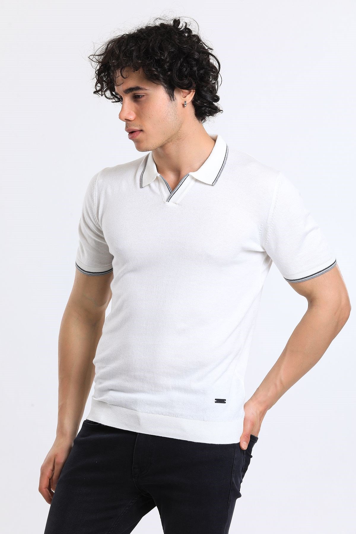 Soylu Trend  I soylutrend.comT-SHİRTSoylu Trend2001BEYAZErkek Polo Yaka Triko T-Shirt Pamuklu Beyaz (2001)