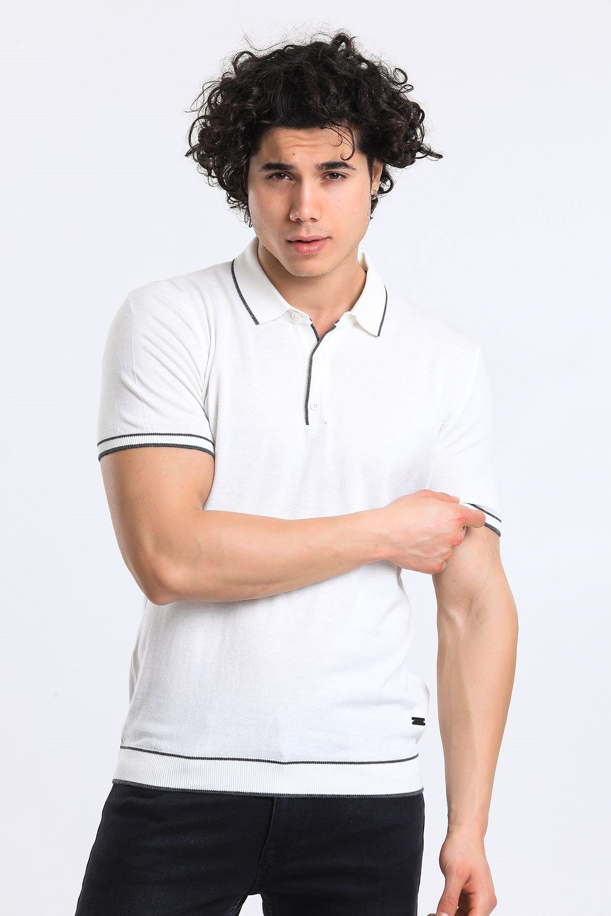 Soylu Trend  I soylutrend.comT-SHİRTSoylu Trend2002BEYAZErkek Polo Yaka Triko T-Shirt Pamuklu Beyaz (2002)