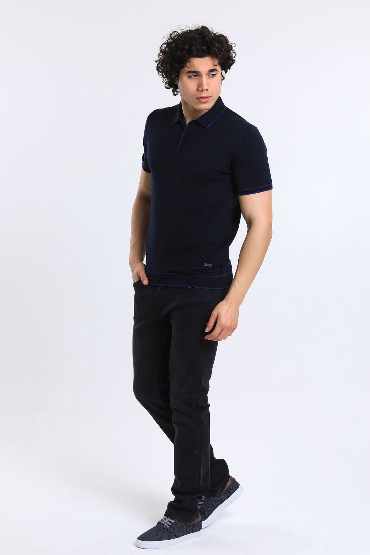 Soylu Trend  I soylutrend.comT-SHİRTSoylu Trend2002LACİVERTErkek Polo Yaka Triko T-Shirt Pamuklu Lacivert (2002)