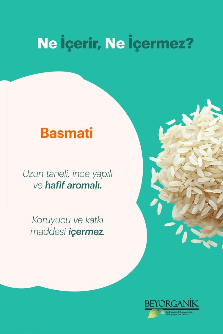 Organik Basmati pirinç (Pestisit ve Aflatoksin Analizli)