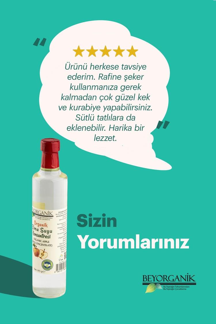 Organik Elma Suyu Konsantresi 685ml (PESTİSİT VE AĞIR METAL ANALİZLİ)