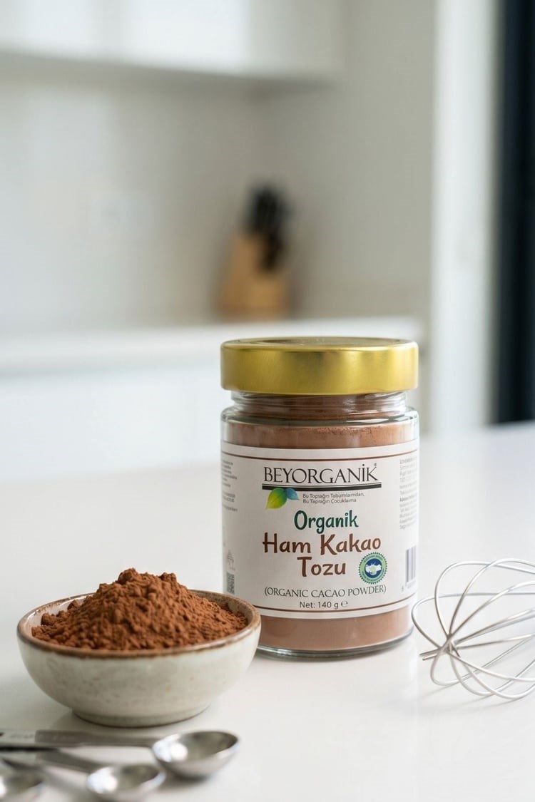 Organik Ham Kakao Tozu 140 gr (PESTİSİT ve KADMİYUM ANALİZLİ)