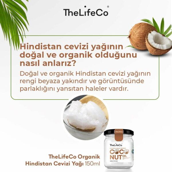 TheLifeCo Organik Hindistan Cevizi Yağı 
