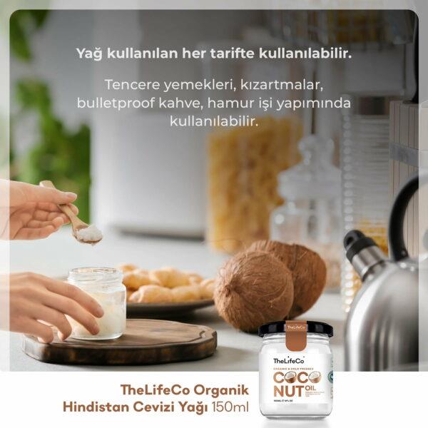 TheLifeCo Organik Hindistan Cevizi Yağı 
