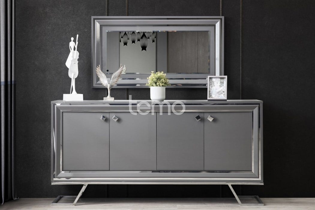 Asos Gri Yemek Odası