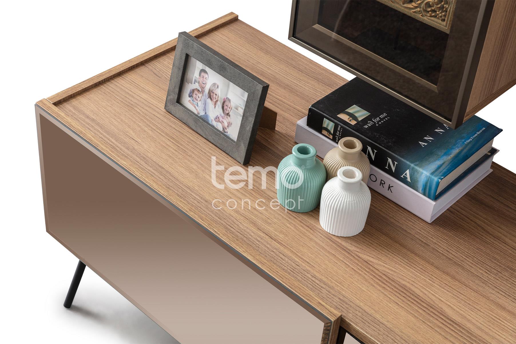 Bronze Ceviz Yemek Odası