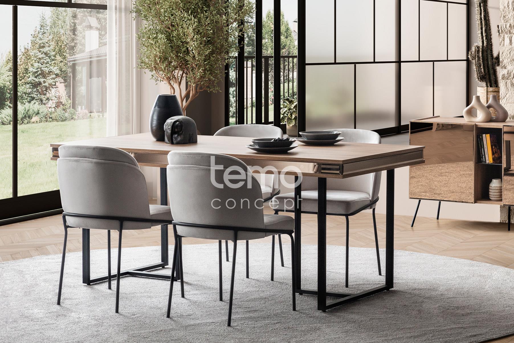 Bronze Ceviz Yemek Odası