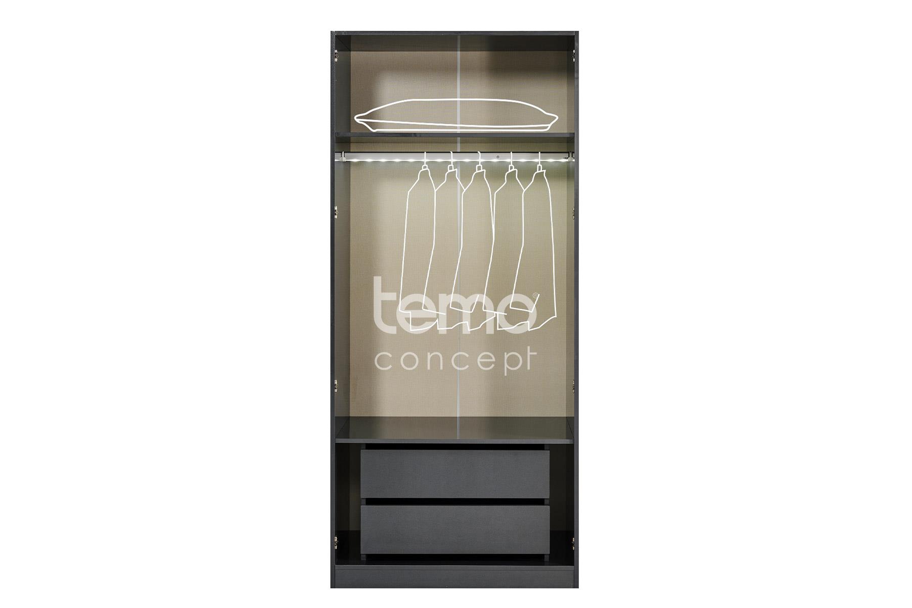 İnci İki Kapaklı Dolap Modül