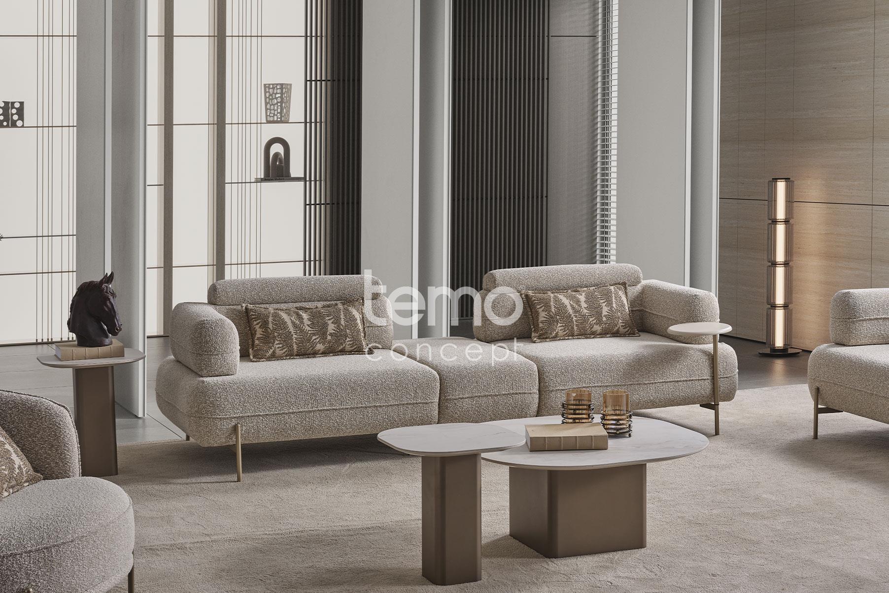 Konfor Sehpalı Dörtlü Koltuk