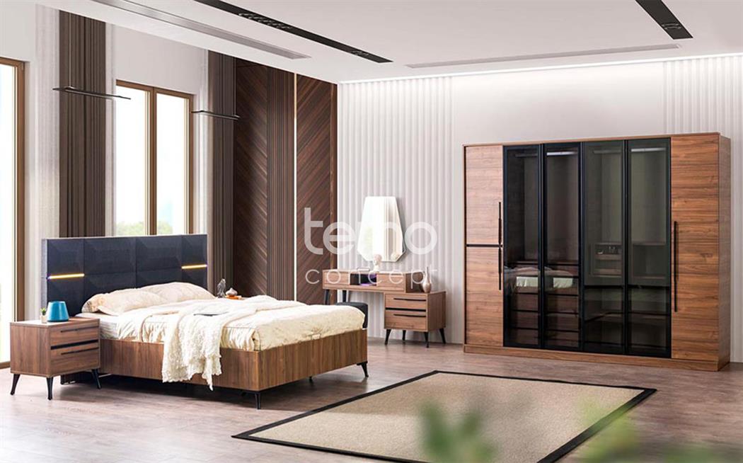 Liva Ceviz Yatak Odası