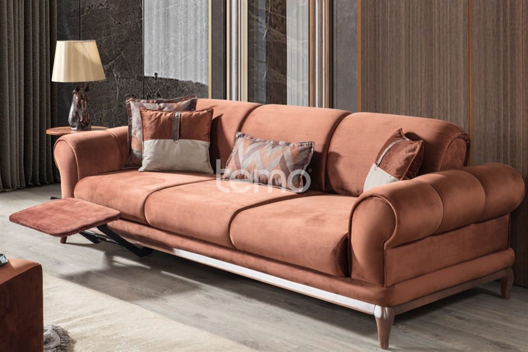 Long Lükens Dörtlü Koltuk