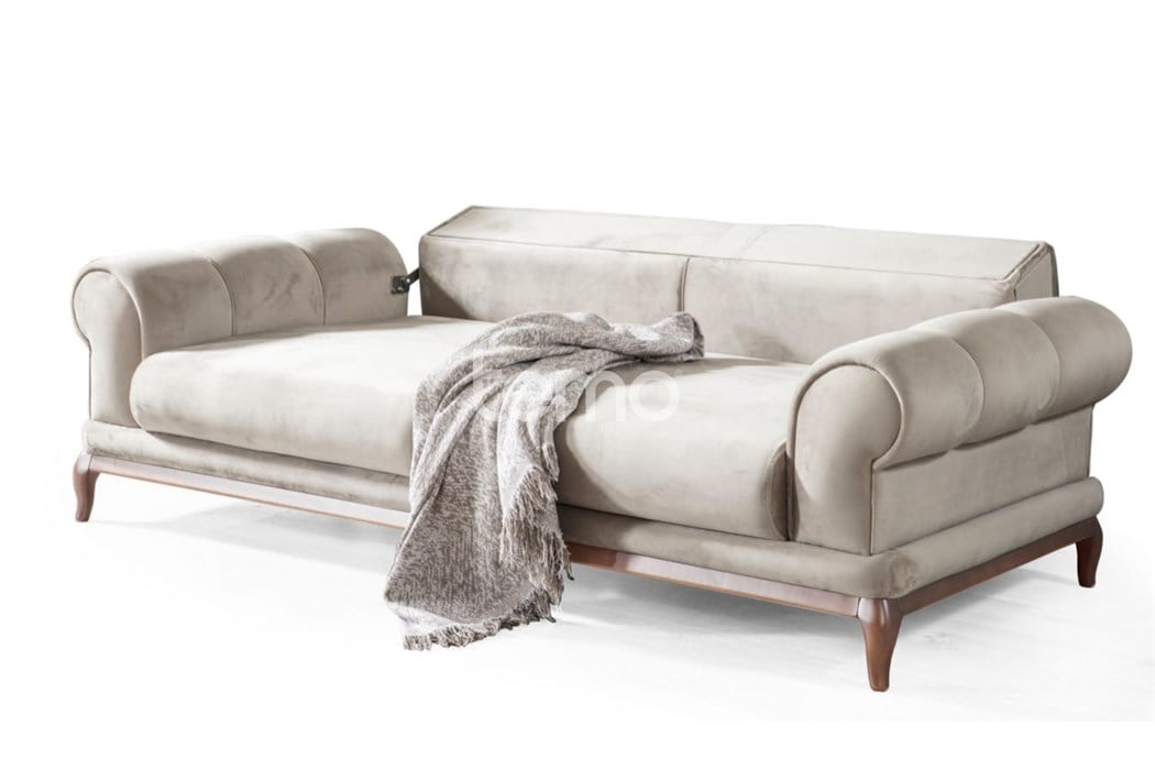 Long Lükens Üçlü Koltuk