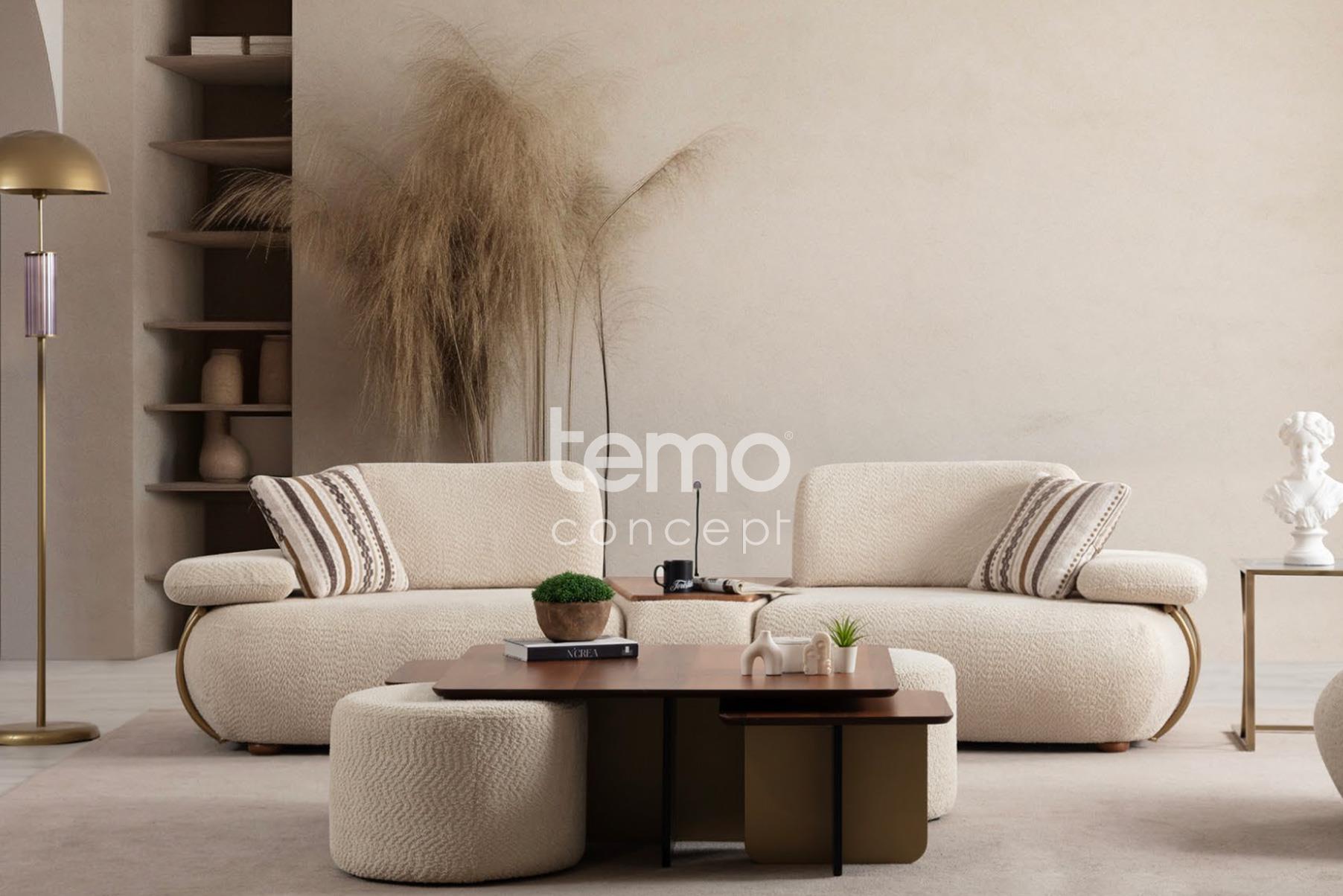 New Madrid 3'lü Sehpalı Kanepe