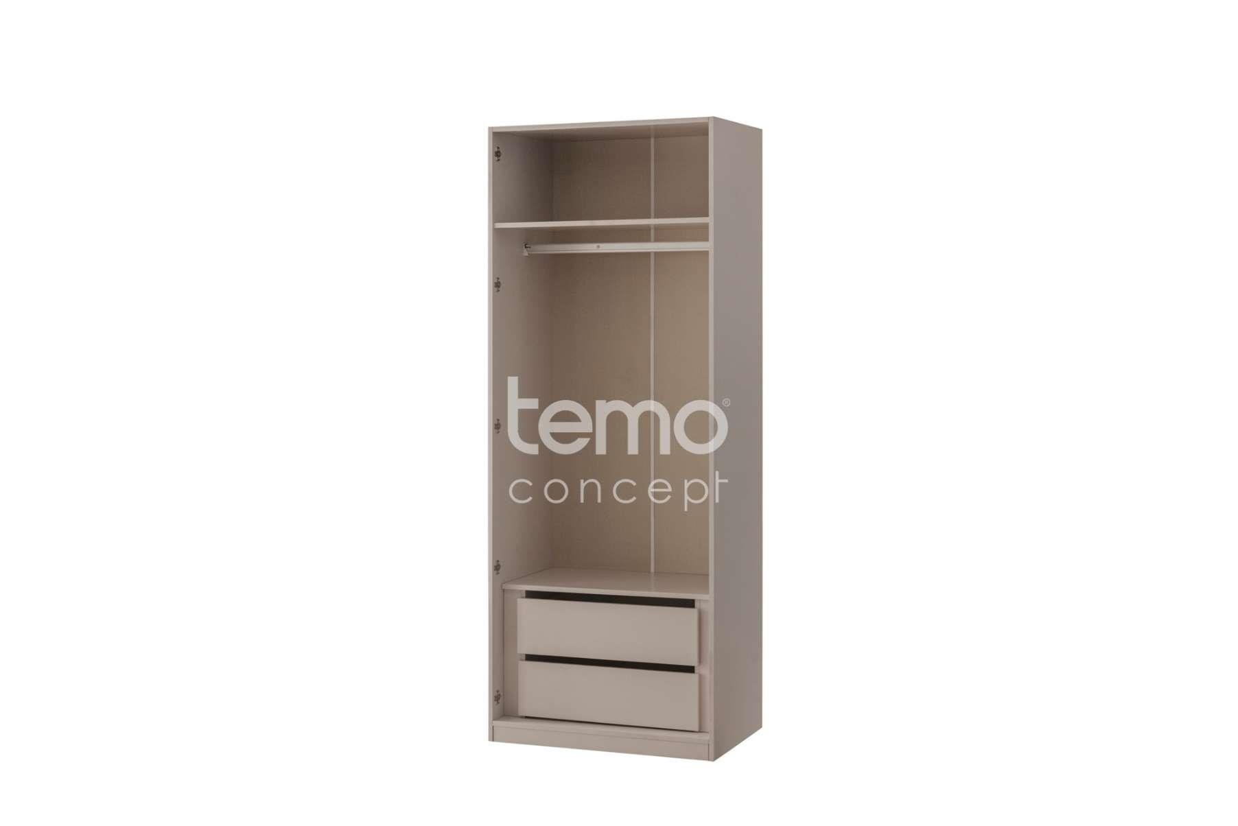 Soft 2 Kapılı Çekmeceli Dolap