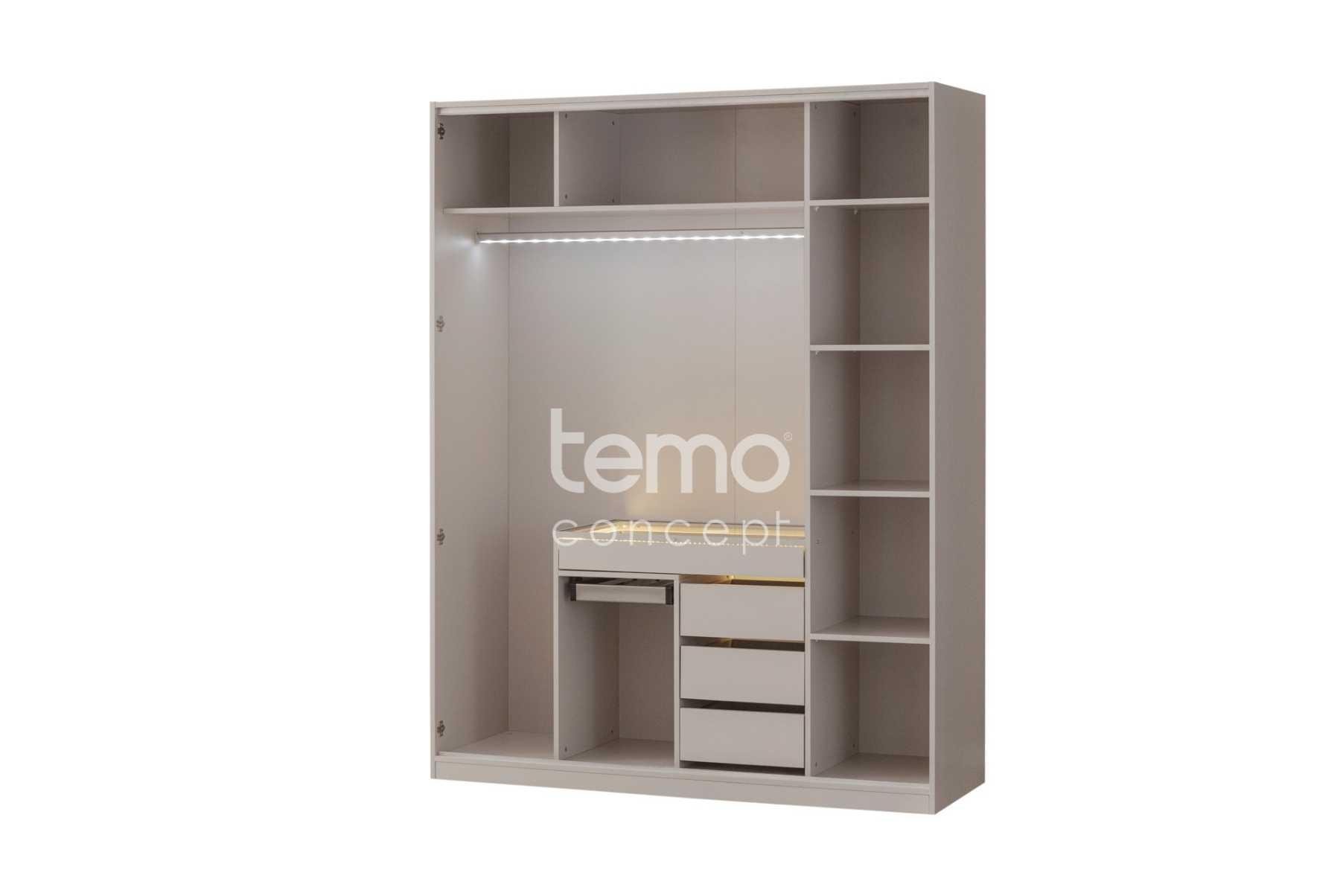 Soft 4 Kapılı Akordiyon Dolap