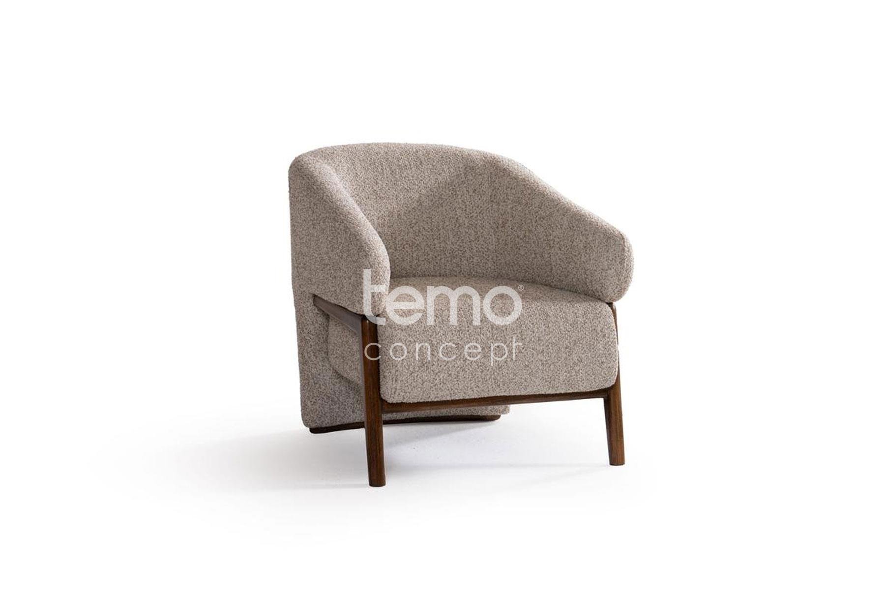 Sole Ahşap Kollu Tekli Koltuk