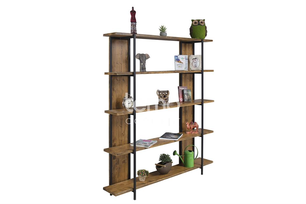 Wooden Ahşap Ladin Kitaplık