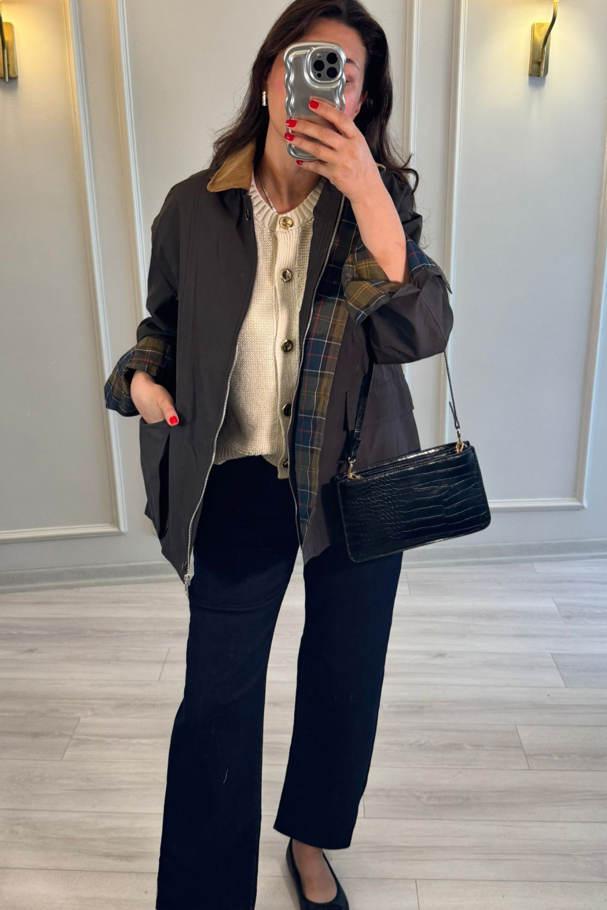 Ekoseli Parka Mont Acı Kahve