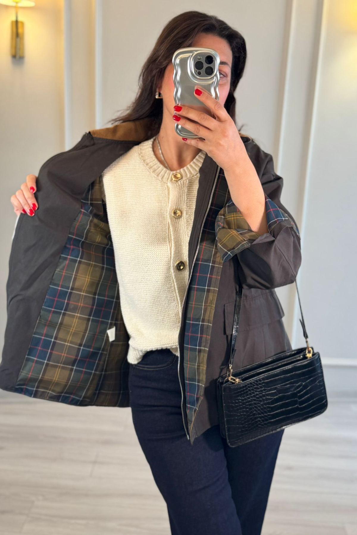 Ekoseli Parka Mont Acı Kahve