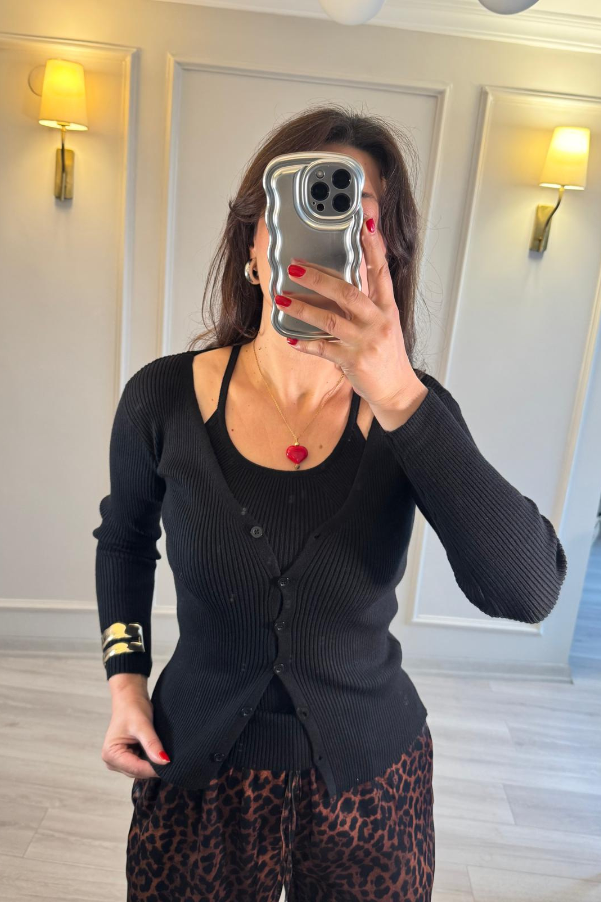 İkili Triko Takım Siyah