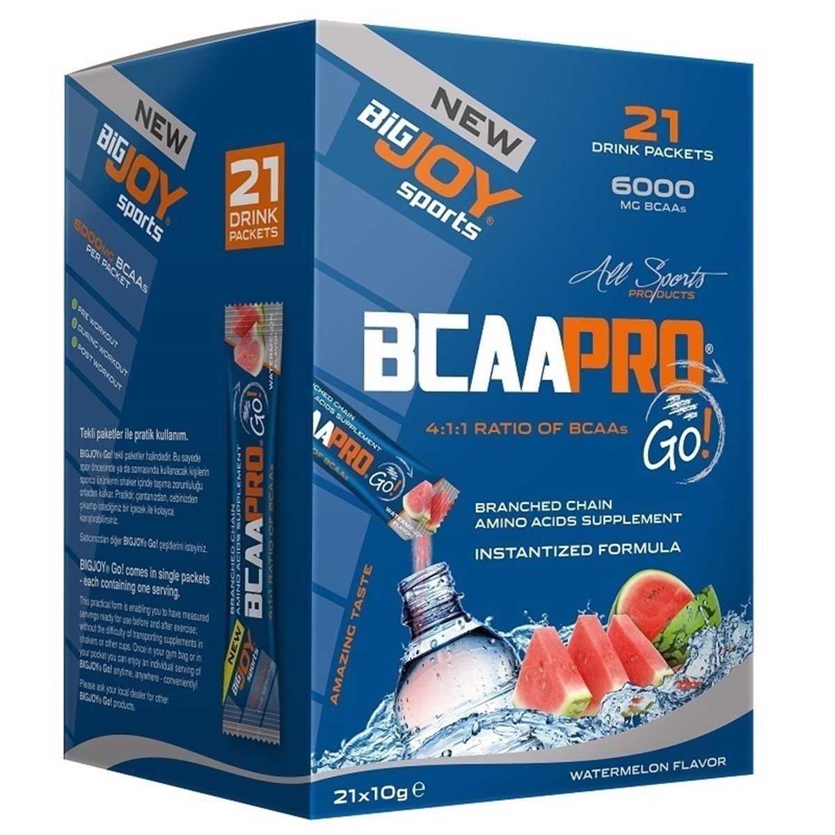 Big Joy Bcaa Pro Go 21 Drink Packets