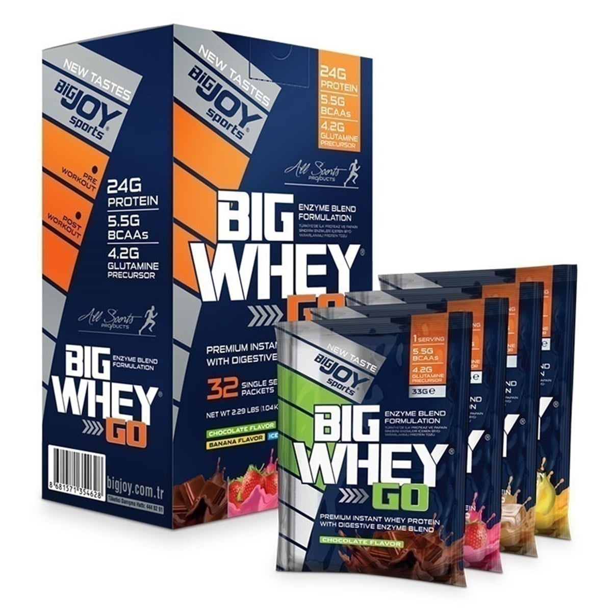 Big Joy Big Whey Go Protein 1040 Gr 32 Saşe Mix Aroma