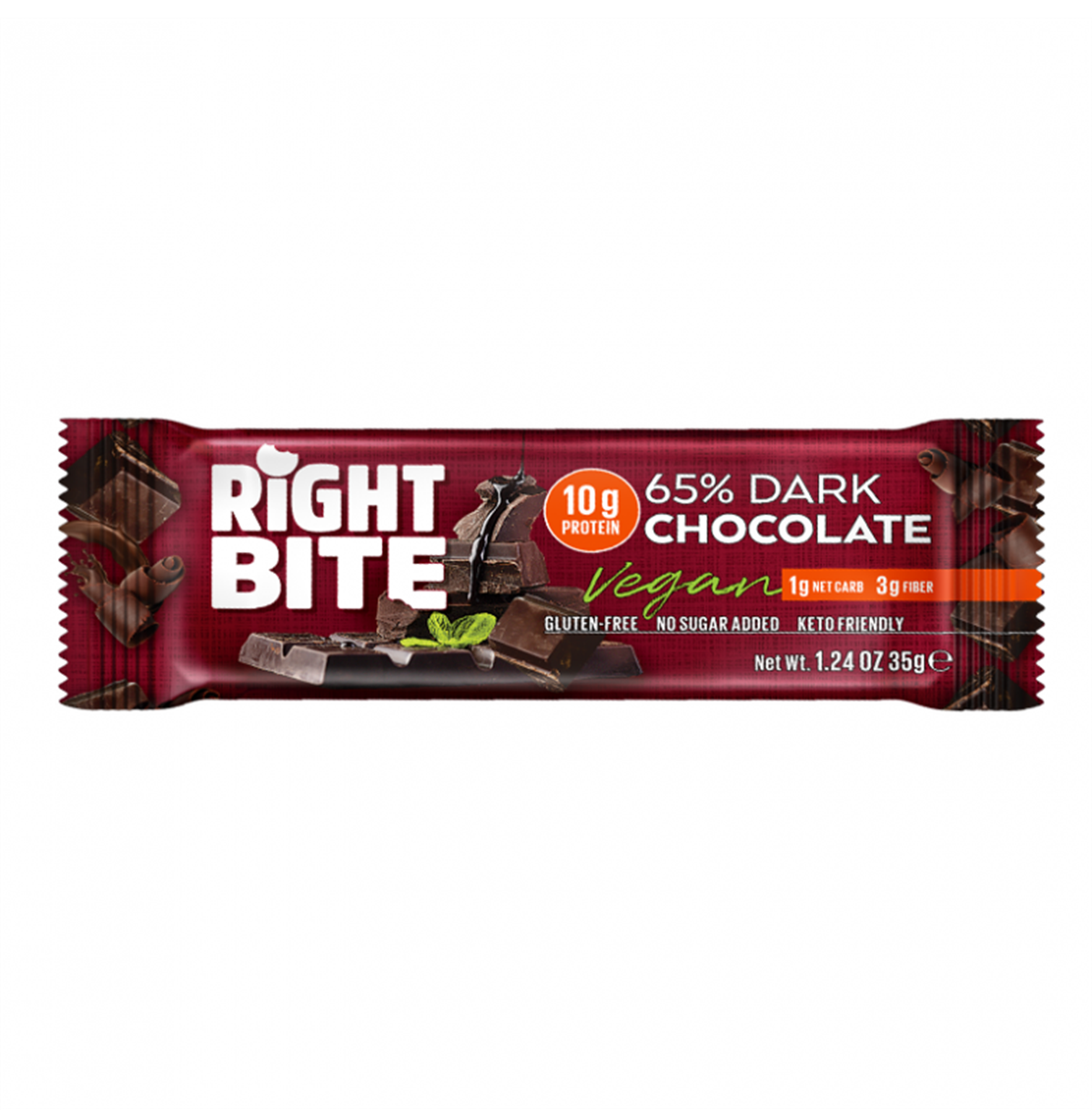 Right Bite Protein Chocolate Dark Chocolate 16 Adet x 35 Gram
